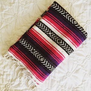 Traditional Mexican Yoga Blanket Boho Falsa